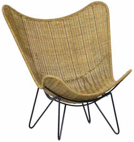 LIVORNO BUTTERFLY CHAIR Length: 37 Depth: 29 Height: 51