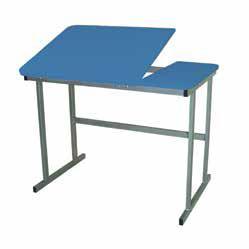 DESKS / TABLES Page 13 TRAPEZOIDAL TABLE Top size 1200mm x 600mm 18mm Top with 2mm heavy duty pvc clash, 32mm round
