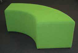 ROUND OTTOMAN 234 1500mm wide x 500mm curved x 450mm high