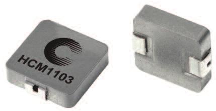 High Current, High Frequency Power Inductors HCM1103 Series HALOGEN HF FREE Pb Description Halogen free, lead free, RoHS compliant 125 C maximum total temperature operation 11.5 x 10.3 x 3.