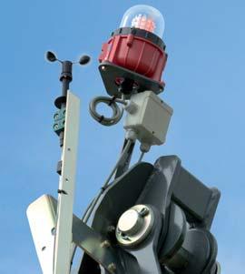 Aircraft warning control light If, for example, your crane