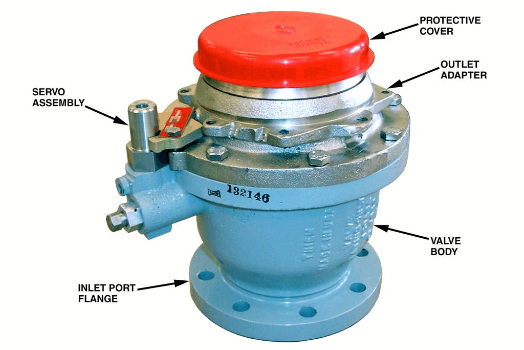 Figure 1. Hydrant Shutoff Valve (Series F353 Shown) 4. Leading Particulars (Refer to Table 1) Table 1. Leading Particulars Service...Automotive and Aviation Fuels Operating Pressure Maximum Working.