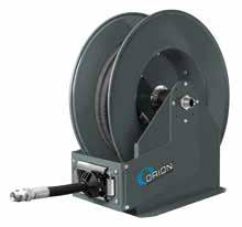 8 Hose Reels Series ORB (+100 mm with inlet hose) 315 mm Extra Heavy Duty open hose reel with longer hose lengths for oil and air. All hoses are fitted with swaged couplings.