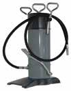 Volume Max pressure Capacity Foot Pump 5 kg 50 MPa (500 bar) 2 gr/stroke 11310 Grease Reservoir Filler Pump Medium pressure pump with 1,5 m hose for