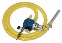 The vacuum is easily adjusted with a needle valve and is indicated on a gauge.