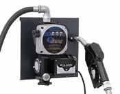6 Electric Diesel Pumps Wall Mounted Pump Kit 230 V / 70 l/min. 70 l/min. pump mounted on a bracket for wall or tank mounting. The unit includes a 230 V diesel pump with on/off switch and 1.