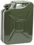 21607 Plastic Jerry Cans Suitable solution for storing and supplying fuel. Manufactured in a resistant red opaque HDPE. Product includes cap to avoid spillage and spout to ease delivery.