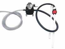 wall mounted air operated pump with drum suction attachment (205 l drum) Information Air line hose 1,5 metre x 1/4 bore hose Line hose 1,5 metre Drum suction attachmen, tube length = 1,08 m Incl