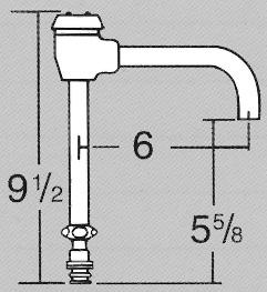 7156 Section G Chicago Faucet Spouts Replacement Gooseneck Spouts These gooseneck spouts are made of a heavy 11/16 O.D.