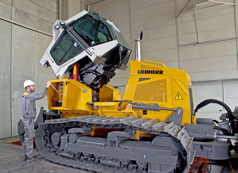Maintainability Simple Maintenance and an Extensive Service Network Thanks to their minimal maintenance requirements, Liebherr crawler