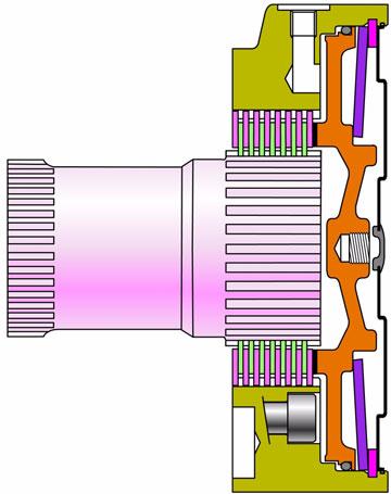 MS MOTOR [MS MOT] - Multidisc brake Discs with external splines (Fixed discs) Brake release port BRAKE HOUSING