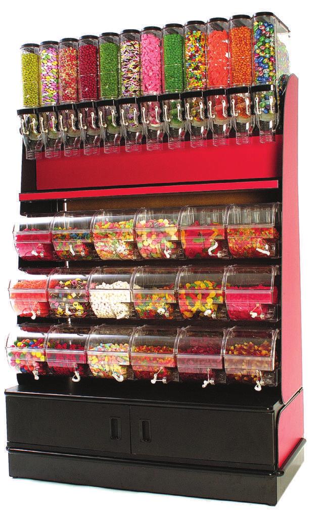 bulk food merchandising impact with our natural food & confectionery dispensers.