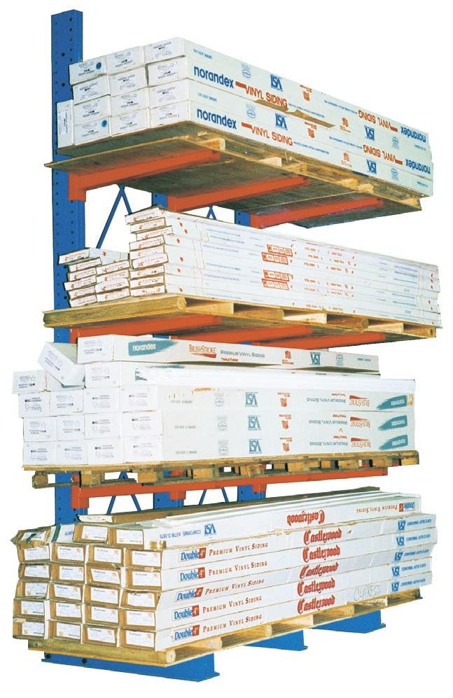 SERIES 1000 THROUGH SERIES 5000 CANTILEVER RACK FOR A NEAT AND ORDERLY INVENTORY SYSTEM INSTANT ACCESSIBILITY TO ONE PIECE OR A FULL LOAD FAST, CONVENIENT HANDLING OF LONG, UNWIELDY STOCK FOR STORAGE