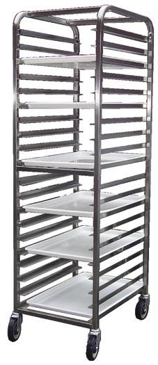 STAINLESS STEEL PAN RACKS ALUMINUM FIXED CANTILEVER SHELVING STAINLESS STEEL PAN RACKS - POLISHED POLISHED S/S FINISH 304 16 GAUGE S/S CONSTRUCTION FOR THE