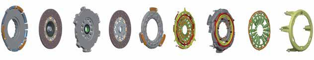 Design and function of the dry double clutch system Renault Design 8 9 K driving ring with pressure plate K clutch disc Central plate K clutch disc K pressure plate Lever spring with adjustment