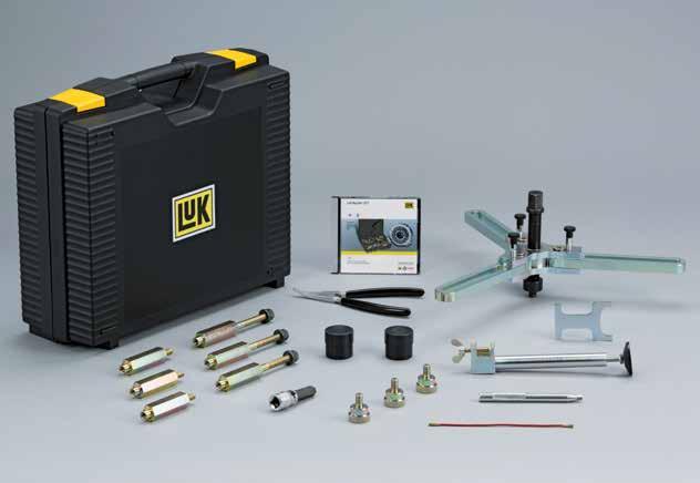 Description and contents of the LuK special tools. Basic tool kit The basic tool kit (part no. 00 08 0) forms the basis of the modular tool system.