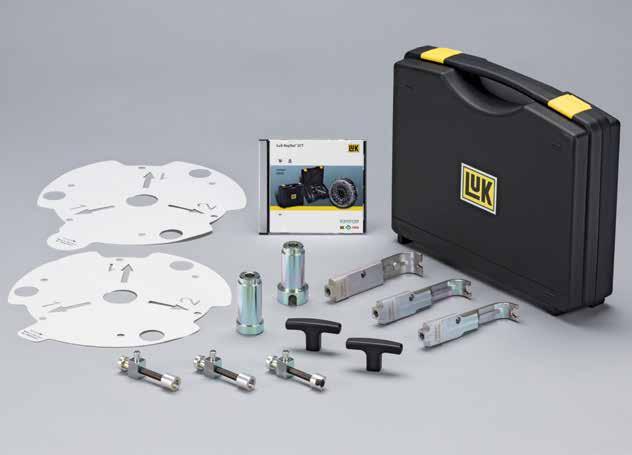 . Ford tool kit This tool kit (part no. 00 0 0) contains all tools that are required to carry out professional repairs on a dry double clutch on a Ford DPS -speed transmission.