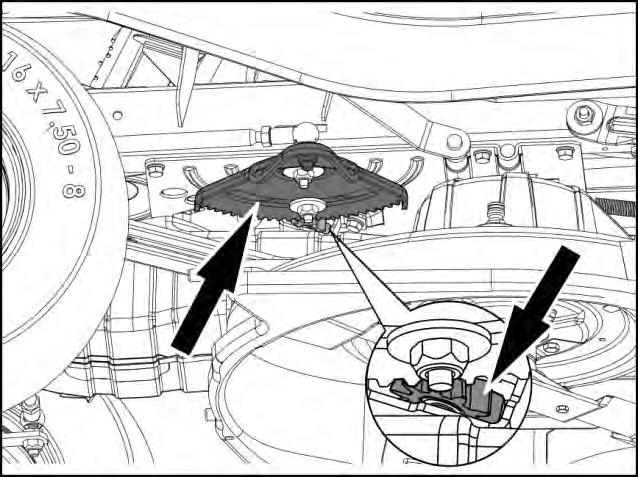 Lubricate the steering-axle stubs right and left (lubricating nipples) with multi-purpose grease.