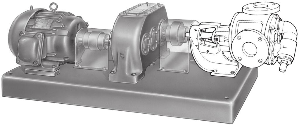pumps in LS, Q and M sizes (60 to 280 GPM) are available in the P drive arrangement.