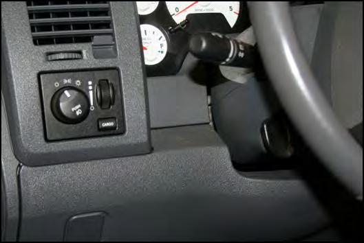 You will then need to route the switch wires through the firewall, choosing a highly visible location for the switch and mount it to the dash.