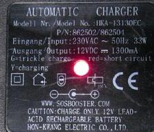Check the Charger s LED: LED lamp does not light at all.