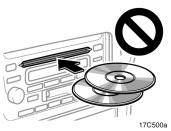 CAUTION Before extending the antenna, confirm that no one is close enough to get injured. YOUR CASSETTE PLAYER When you insert a cassette, the exposed tape should be to the right.