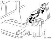 See Cargo and luggage on page 232 for precautions when loading luggage. 2. Unlock the seat cushion.