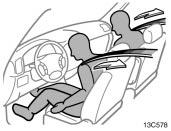 Seat belt pretensioners The seat belt pretensioners are designed to be activated in response to a severe frontal impact or a vehicle rollover.