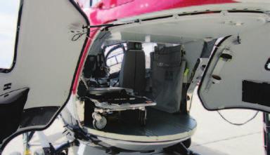 Patient Loading System With the United Rotorcraft EC145 medical interior there are multiple patient loading system