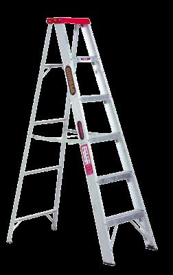 Domestic ladders cover most home user applications, and include features such as; non-slip feet AS/NZS standards approval lightweight, high strength aluminium.
