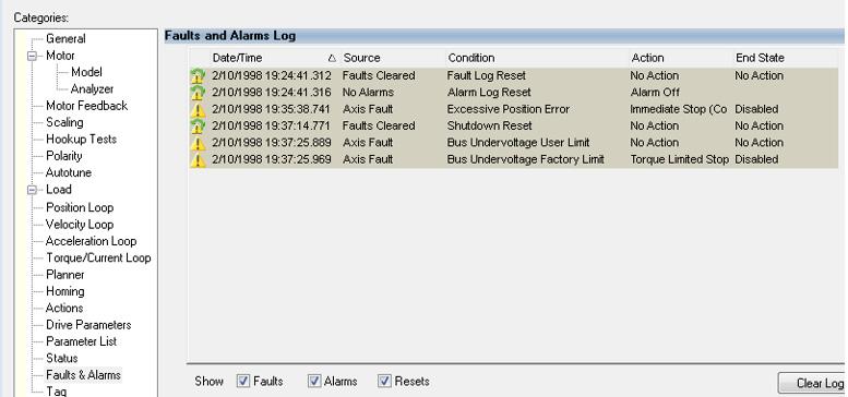 Use a trend in the Logix Designer application to determine the timing of the fault/exception condition.