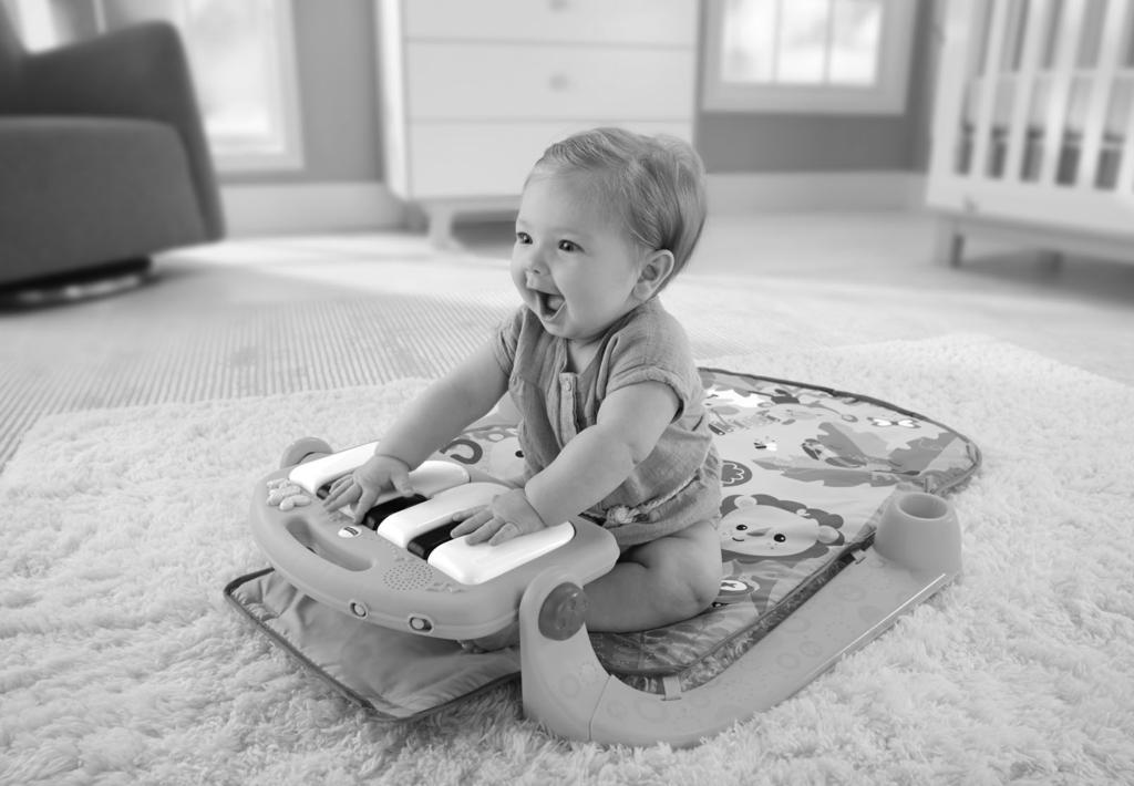 Musical Fun! Loosen the pegs on the supports and remove the piano for take-along fun! Power/Volume Switch Mode Switch Slide the power/volume switch to ON with low volume, ON with high volume or OFF.