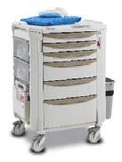 Manager Adjustable Defibrillator Tray Hospital Grade 6, Outlet Strip & Holder Suction Pump Shelf Rear