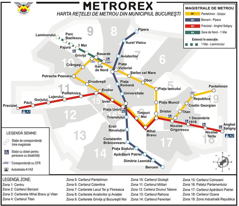 92 Figure 5: Figure 6: The metro network in Bucharest.