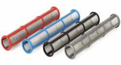 Manifold and Tip Filters THE CORRECT FILTER REDUCES TIP CLOGS Mesh Size 200 100 60 30 Materials Stains, Varnishes Lacquers, Latex Heavy Latex Polyurethane Enamels (Solvent) Enamels (Latex) Block