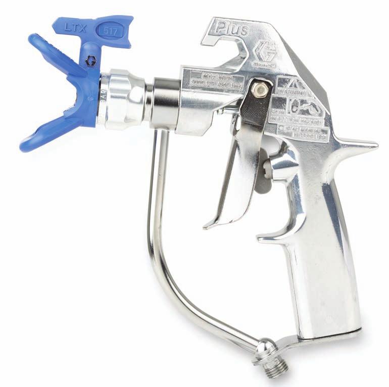 Silver Plus Gun The Silver Plus Airless Gun is known for its durability, long life, spraying performance and comfortable design. It is the preferred gun for high pressure applications.