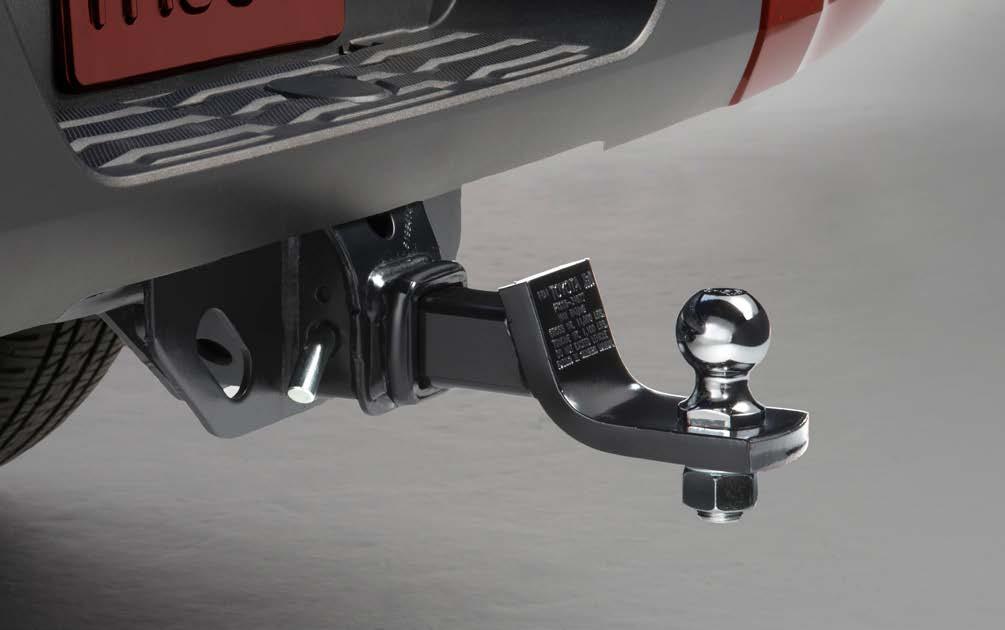 EXTERIOR BALL MOUNT 5 Work or play, use the Genuine Toyota Ball Mount to haul your boat, RV, construction materials and more.