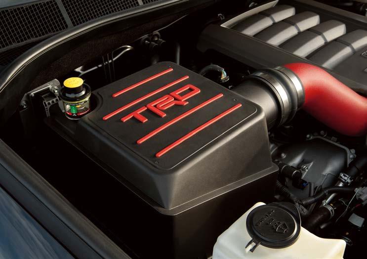 TRD PERFORMANCE SHOCKS Improve the on-road driving experience of your Tundra with TRD performance shocks. Get less lean during maneuvering and a well-managed ride.