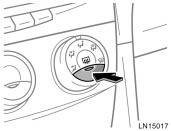 Rotating the band on the lever lets you adjust the wiper time interval when the wiper lever is in the intermittent position (position 1).