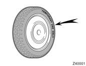 NOTICE Do not continue driving with a deflated tire. Driving even a short distance can damage a tire and wheel beyond repair. The compact spare tire can be used many times, if necessary.