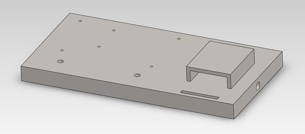 Hardware Payload Components ELECTRONICS SLED 3D PRINTED WITH MOUNTING HOLES