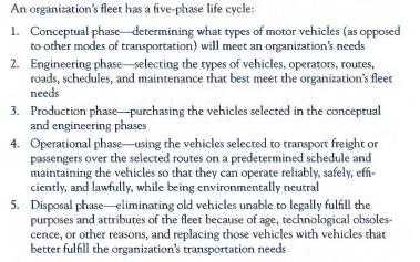 Fleets as Systems Environment system environments include physical legal, economic, and competitive aspects Physical Environment highways, weather conditions, routes, tangible objects and forces the