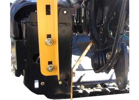 UNLOADING 4. Remove six bolts (A) securing lower support (B) to header legs and remove support. 5.