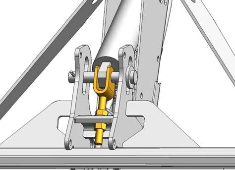 PERFORMING PREDELIVERY CHECKS 3. For double reel: Adjust center arm lift cylinder stop (A) to change clearance at inboard ends of reels as follows: a. Loosen nut (B). b.
