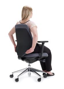 APP FEATURES Precision. Flexibility. Durability. Backrest frame Moulded CMHR foam and contoured back design assures maximum comfort and support.