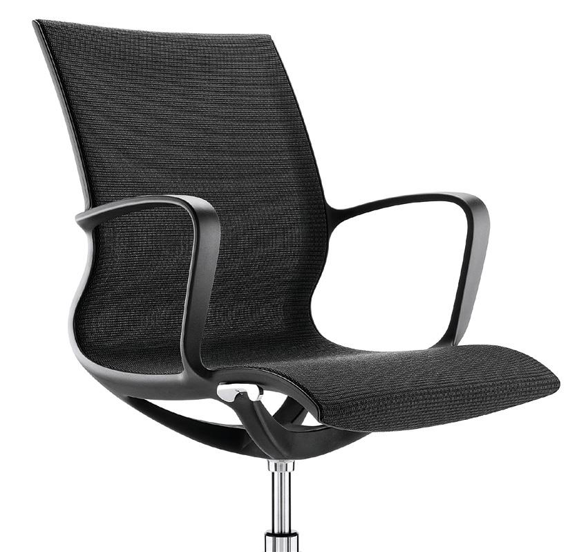 Kara is an instinctive work chair that adapts to the needs of