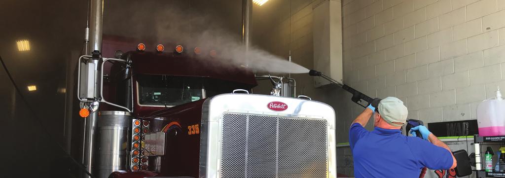 How to clean a Semi-Trailer Truck For best results, use a two-step touchless cleaning process.