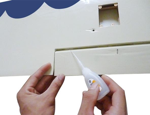Ideally, when the hinges are glued in place, a 1/64 gap or less will be maintained throughout the lengh of the aileron to the wing panel
