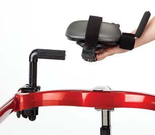 Figure 15a: rm straps (C) secure the client s arm in the arm platform. They can be removed completely, if desired.