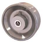 Polyurethane Polyurethane wheels feature a higher capacity material than rubber, provide longer wear, and will not damage your fl oors like cast iron or steel.